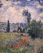 Poppy Field Near Vetheuil Claude Monet